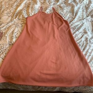 Pink mini dress